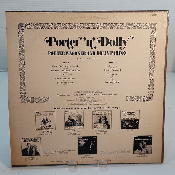 Porter 'N' Dolly ~ Featuring : Please Don't Stop Loving Me (Vinyl LP, 1974) - Picture 4 of 4